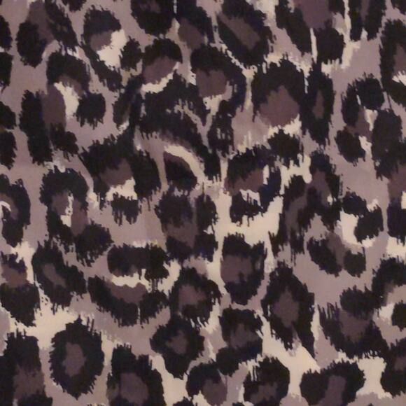 Michael Kors Womens Pencil Skirt Gray Black Leopard Above Knee Back Slit 10 - Picture 2 of 9